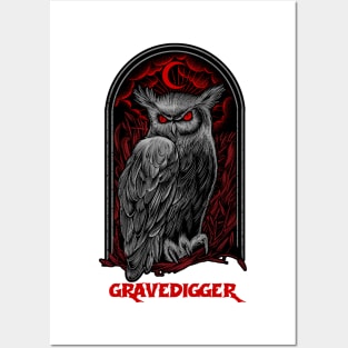 The Moon Owl Gravedigger Posters and Art